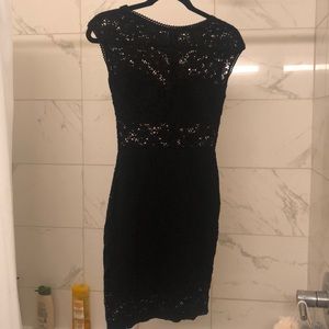 Sexy black mini dress